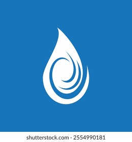 Water drop icon and  symbol vector template illustration
