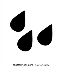 Water drop icon. Symbol of Weather icon with trendy flat line style icon for web, logo, app, UI design. isolated on white background. vector illustration eps 10