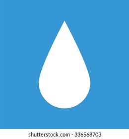 Water drop icon. Tear symbol. Rain icon.