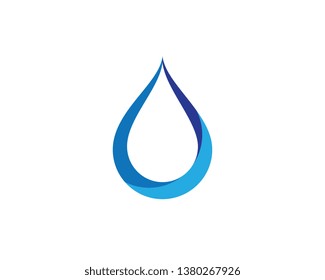 Water drop icon Template vector illustration design