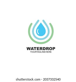 water drop icon Template vector illustration design