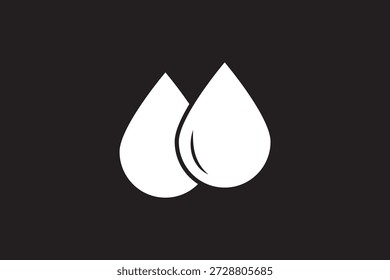 Ícone de gota d'água com plano de fundo transparente