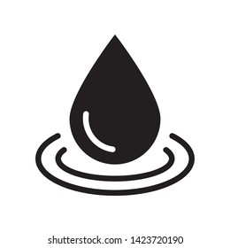 Water drop icon in trendy flat style design. Vector graphic illustration. Suitable for website design, logo, app, and ui. EPS 10.