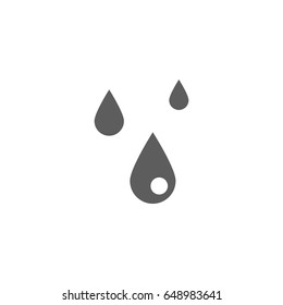 Water drop icon in trendy flat style isolated on white background. Symbol for your web site design, logo, app, UI. Vector illustration, EPS
