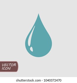 Water drop icon vector.