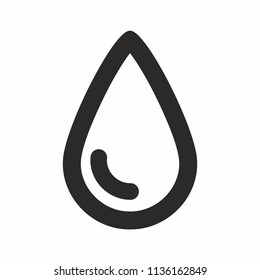 Water drop icon. Vector