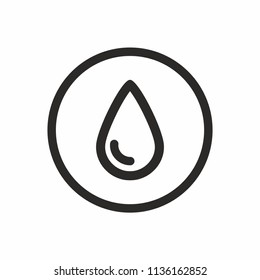 Water drop icon. Vector
