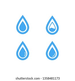 water drop icon vector