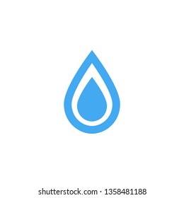 water drop icon vector