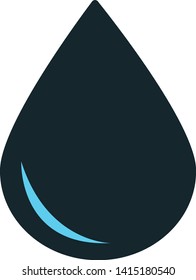 water drop Icon. vector icon of water