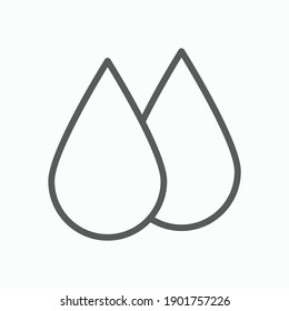 water drop icon, water vector