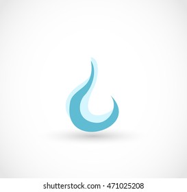 Water drop icon vector