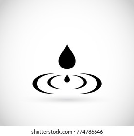 Water Drop Icon Vector