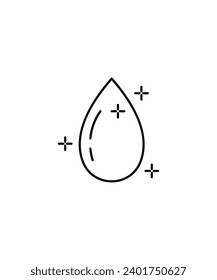 water drop icon, vector best line icon.