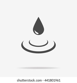 Water drop icon. Vector concept illustration for design.