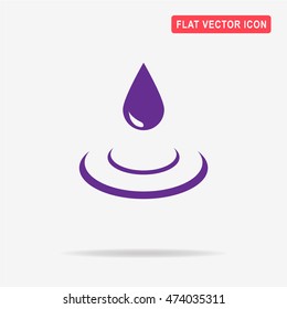 Water drop icon. Vector concept illustration for design.