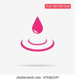 Water drop icon. Vector concept illustration for design.
