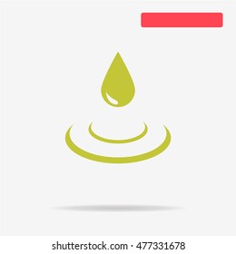 Water drop icon. Vector concept illustration for design.