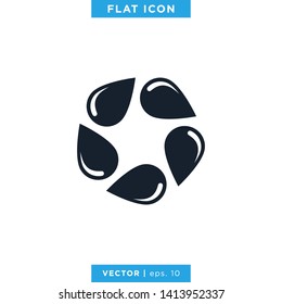 Water Drop Icon Vector Design Template