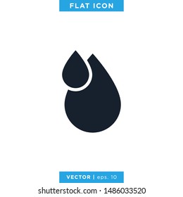 Water Drop Icon Vector Design Template