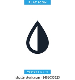 Water Drop Icon Vector Design Template