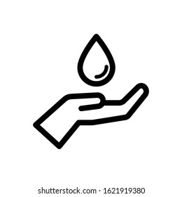 Water Drop Icon, Vector Design