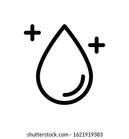 Water Drop Icon, Vector Design