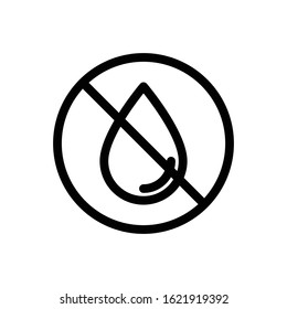 Water Drop Icon, Vector Design