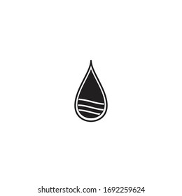 water drop icon vector design illustration 