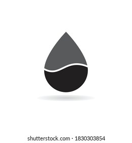 water drop icon vector design illustration natural