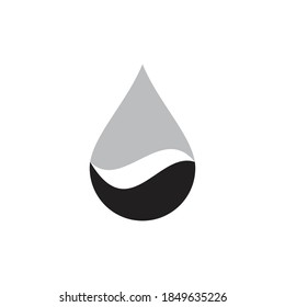 water drop icon vector design illustration natural