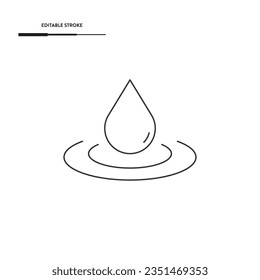 Wassertropfen Symbol Vektordesign.