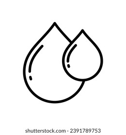 Vektordesign-Vorlage für Wassertropfen einfach und sauber