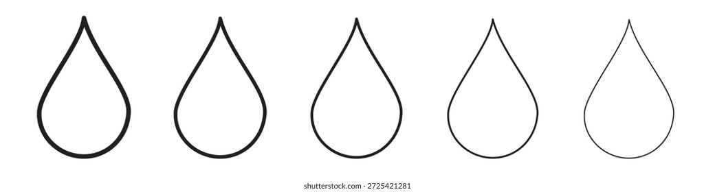 Ícone de gota de água vetor design vetor eps 10 elemento