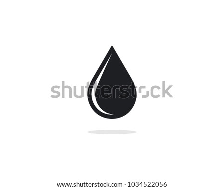 Water Drop Icon Vector Design Template