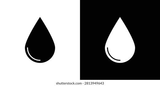 Water drop icon vector