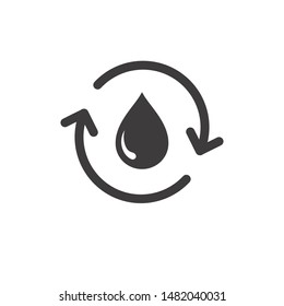 water drop icon vector ecology logo template