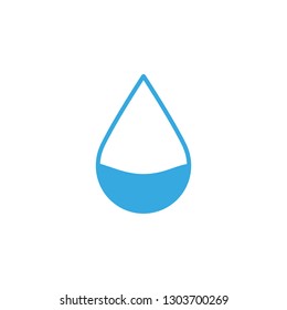 Water drop icon. Vector flat design