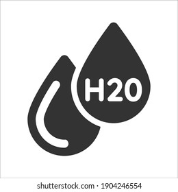 Water drop icon, Vector graphics