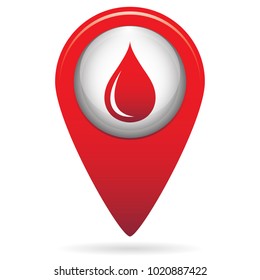 Water drop icon. Vector illustration