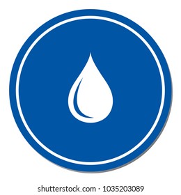Water drop icon. Vector illustration


