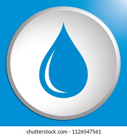 Water drop icon. Vector illustration
