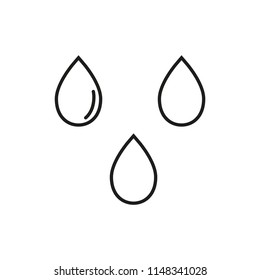 Water drop icon vector illustration