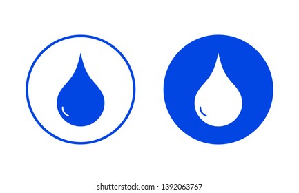 Water drop icon. Vector illustration
