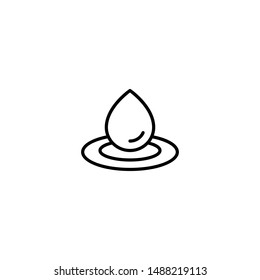 water drop icon vector illustration