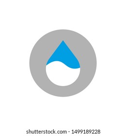  Water drop icon. Vector illustration