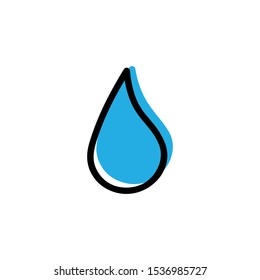 Water drop icon vector Illustration