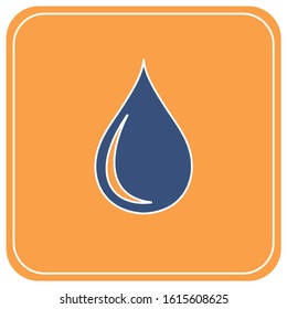 Water drop icon. Vector illustration
