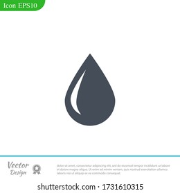 Water drop icon. Vector illustration