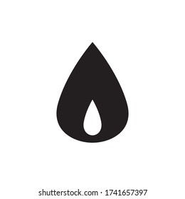 Water Drop Icon Vector Illustration